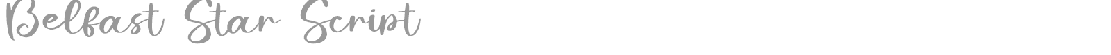 Belfast Star Script font preview